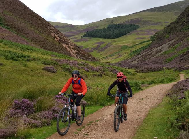 Mountain biking in the Pentland Hills